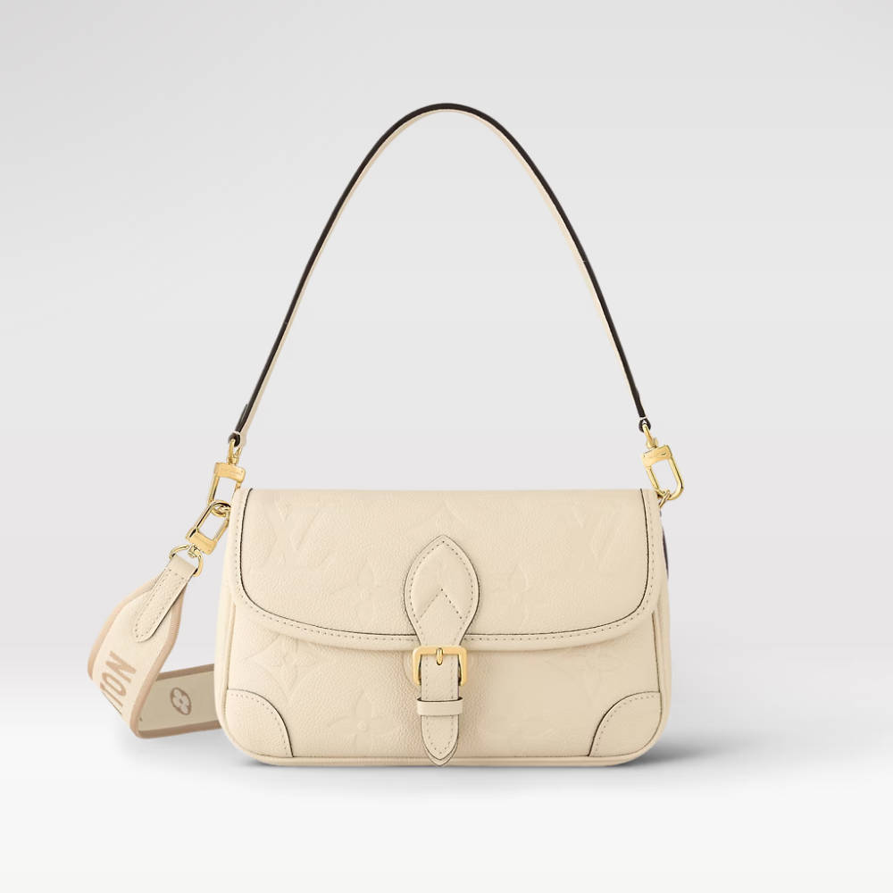 LOUIS VUITTON Diane Satchel Crème Beige