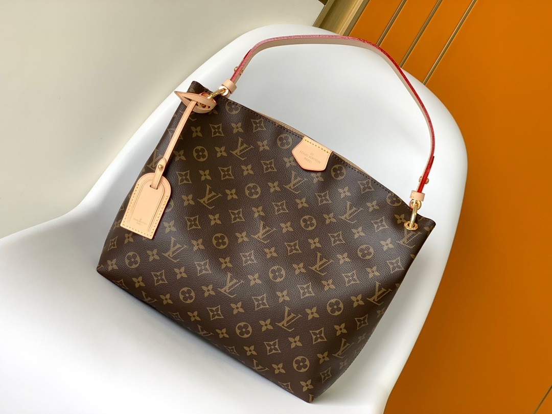 LOUIS VUITTON Graceful PM Hobo Bag Monogram