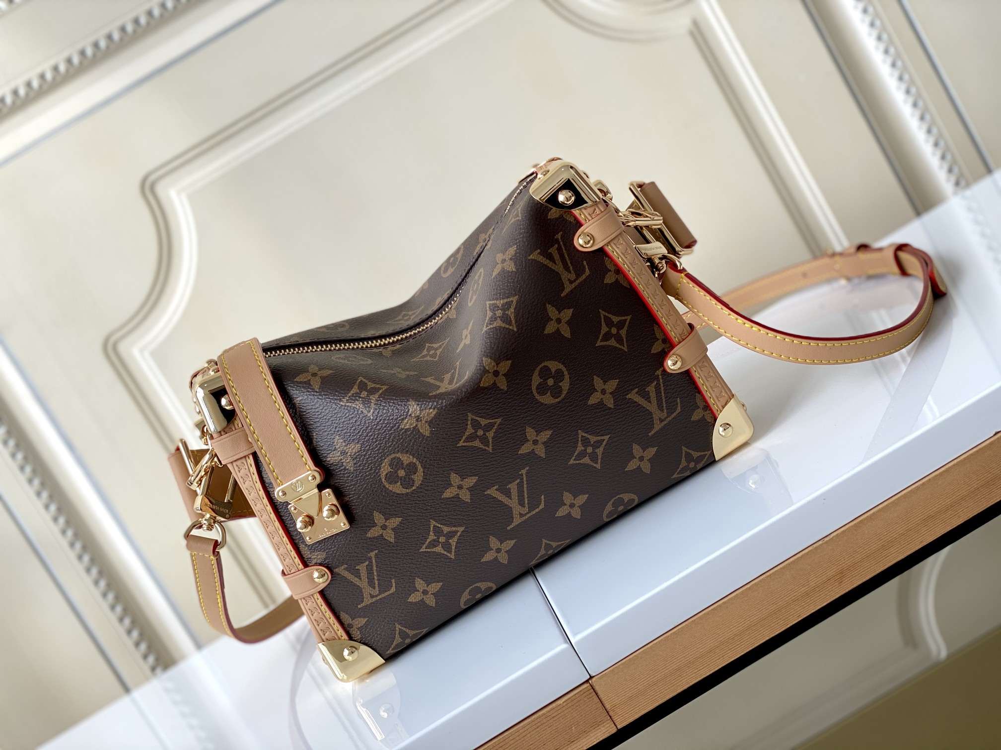 LOUIS VUITTON Side Trunk MM Bag Monogram