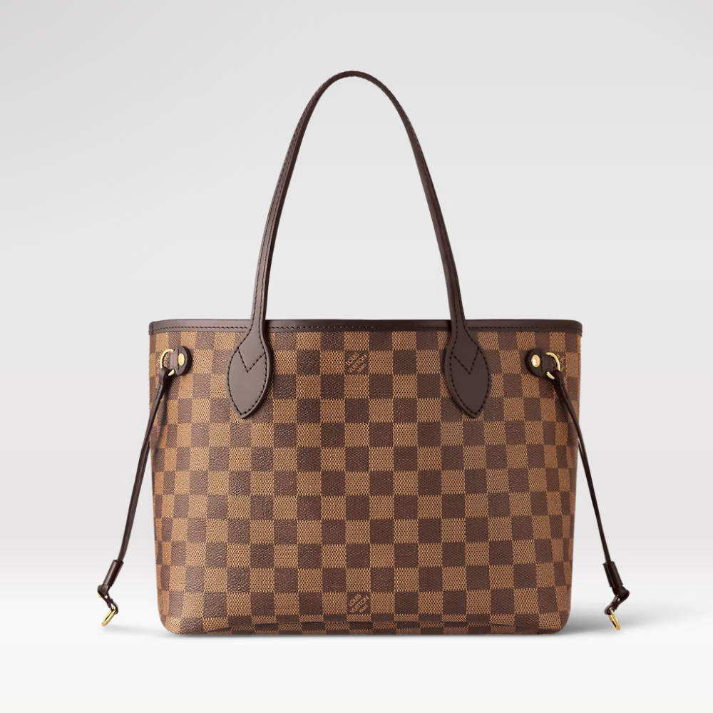 LOUIS VUITTON Neverfull PM Tote Bag Damier Ebène coated canvas