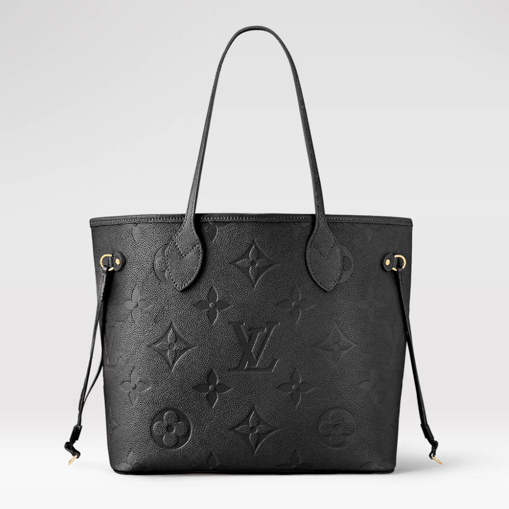 LOUIS VUITTON Neverfull MM Tote Bag  Black