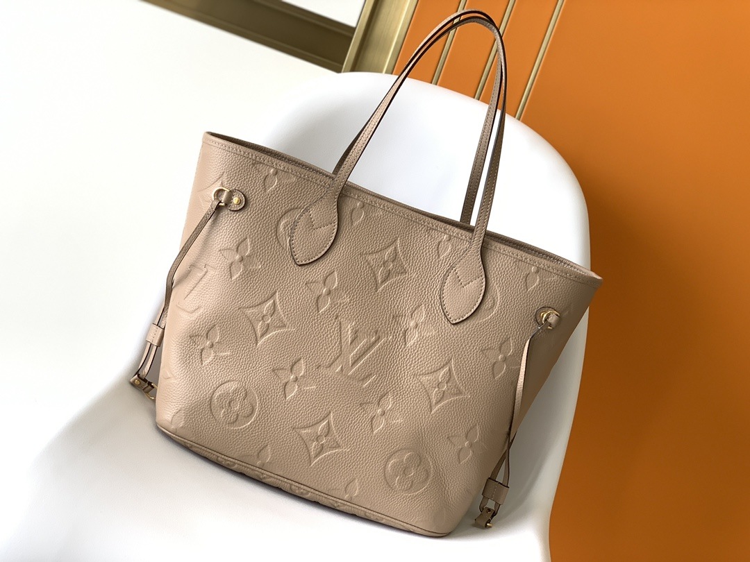 LOUIS VUITTON Neverfull MM Tote Bag  Turtledove Grey