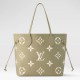 LOUIS VUITTON Neverfull MM Tote Bag Black/Beige