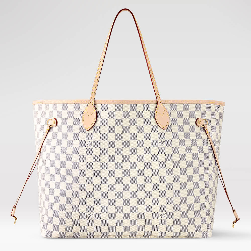 LOUIS VUITTON Neverfull GM Tote Bag Damier Azur coated canvas