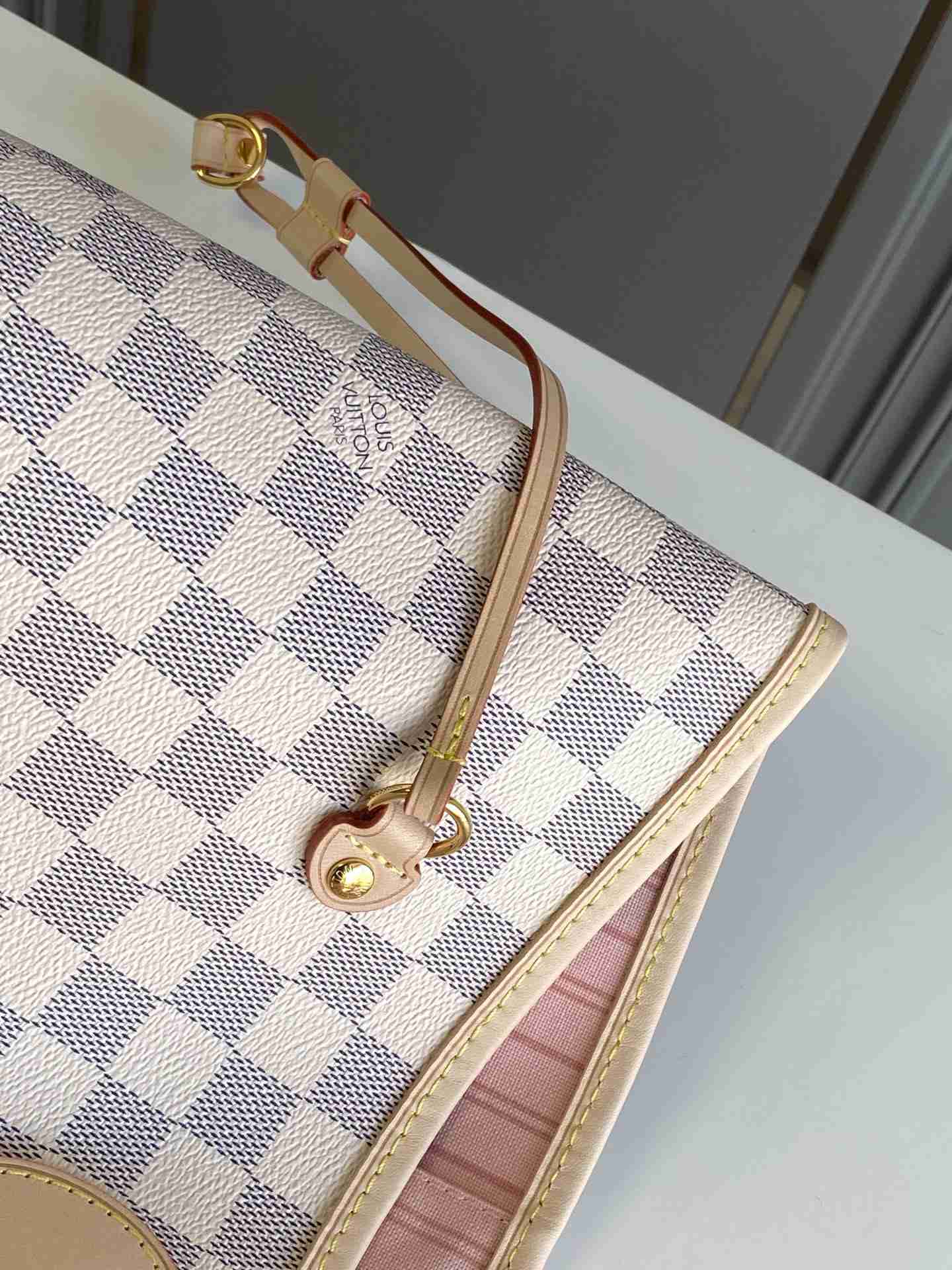 LOUIS VUITTON Neverfull GM Tote Bag Damier Azur coated canvas