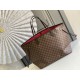 LOUIS VUITTON Neverfull GM Tote Bag Damier Ebene coated canvas