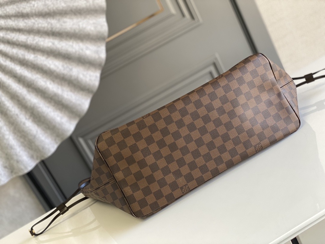 LOUIS VUITTON Neverfull GM Tote Bag Damier Ebene coated canvas