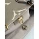 LOUIS VUITTON OnTheGo PM Tote Bag Tourterelle Beige/Cream