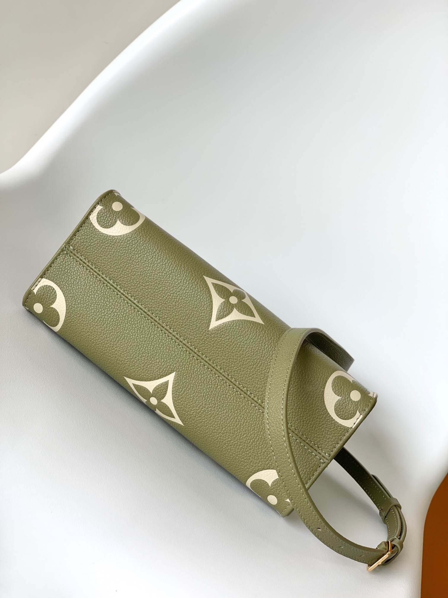 LOUIS VUITTON OnTheGo PM Tote Bag Light Khaki/Cream