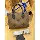 LOUIS VUITTON OnTheGo PM Tote Bag Monogram and Monogram Reverse coated canvas