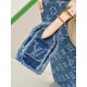 LOUIS VUITTON OnTheGo MM Tote Bag Denim Blue