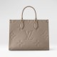 LOUIS VUITTON OnTheGo MM Tote Bag Tourterelle Beige