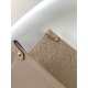 LOUIS VUITTON OnTheGo MM Tote Bag Tourterelle Beige