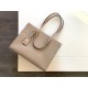 LOUIS VUITTON OnTheGo MM Tote Bag Tourterelle Beige