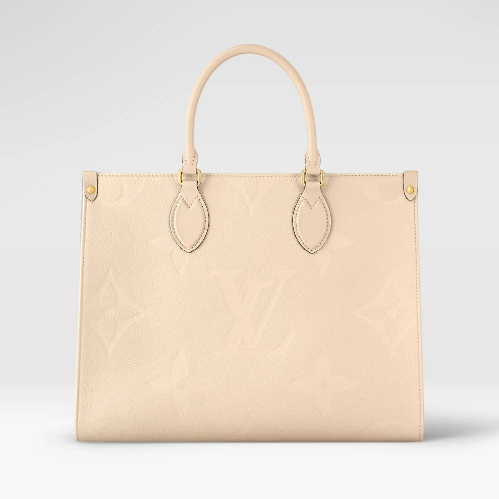 LOUIS VUITTON OnTheGo MM Tote Bag Crème Beige