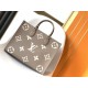 LOUIS VUITTON OnTheGo MM Tote Bag Dove Grey/Cream