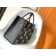 LOUIS VUITTON OnTheGo MM Tote Bag Black/Cream