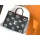 LOUIS VUITTON OnTheGo MM Tote Bag Black/Cream