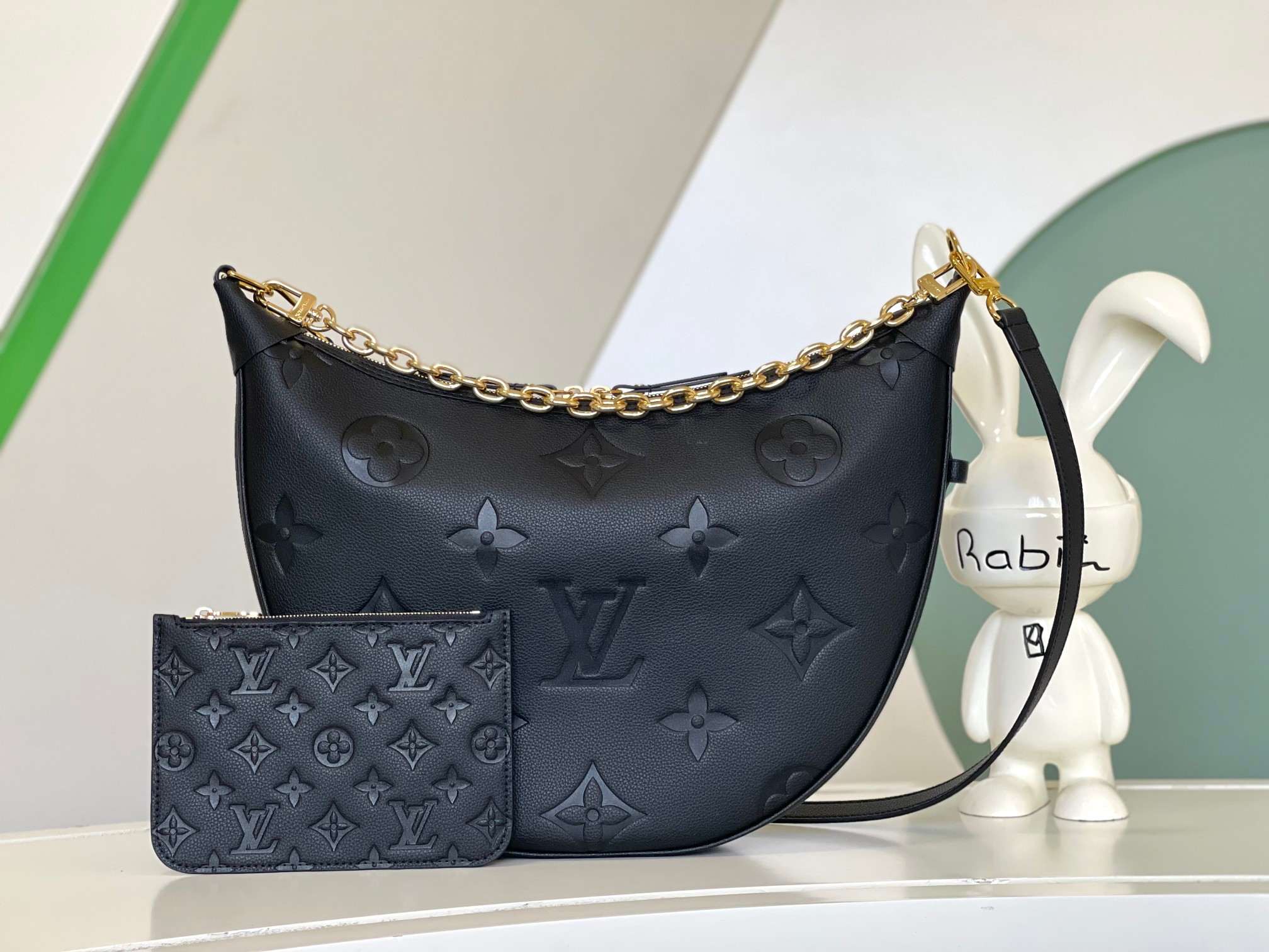 LOUIS VUITTON Loop Hobo Bag  Black