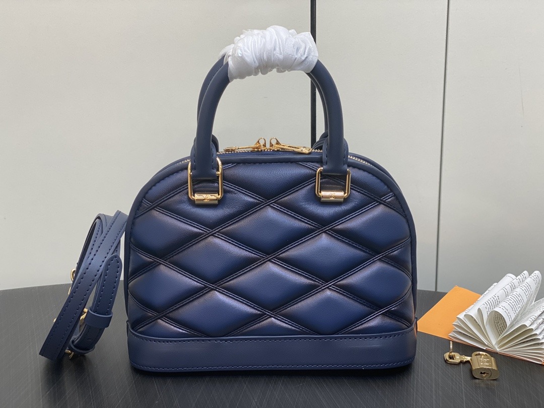 LOUIS VUITTON Alma BB Navy Blue