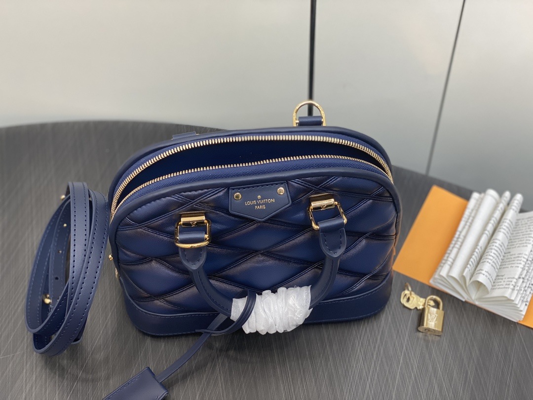 LOUIS VUITTON Alma BB Navy Blue