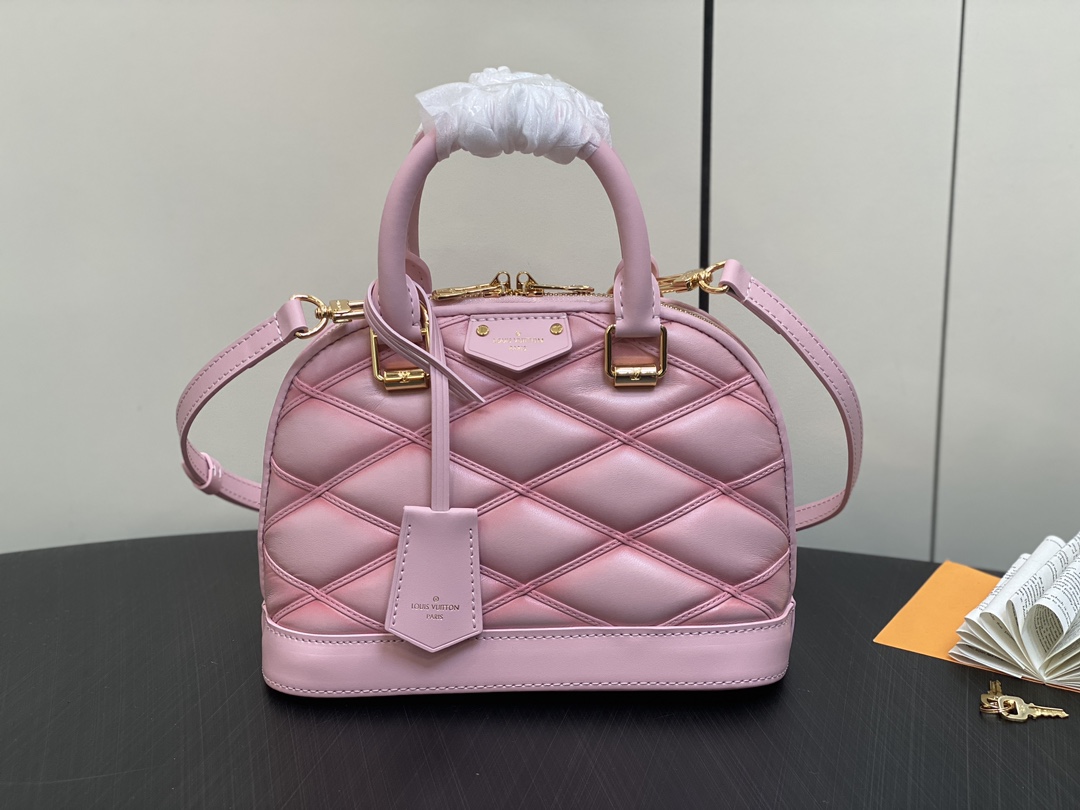 LOUIS VUITTON Alma BB Rosabella Pink