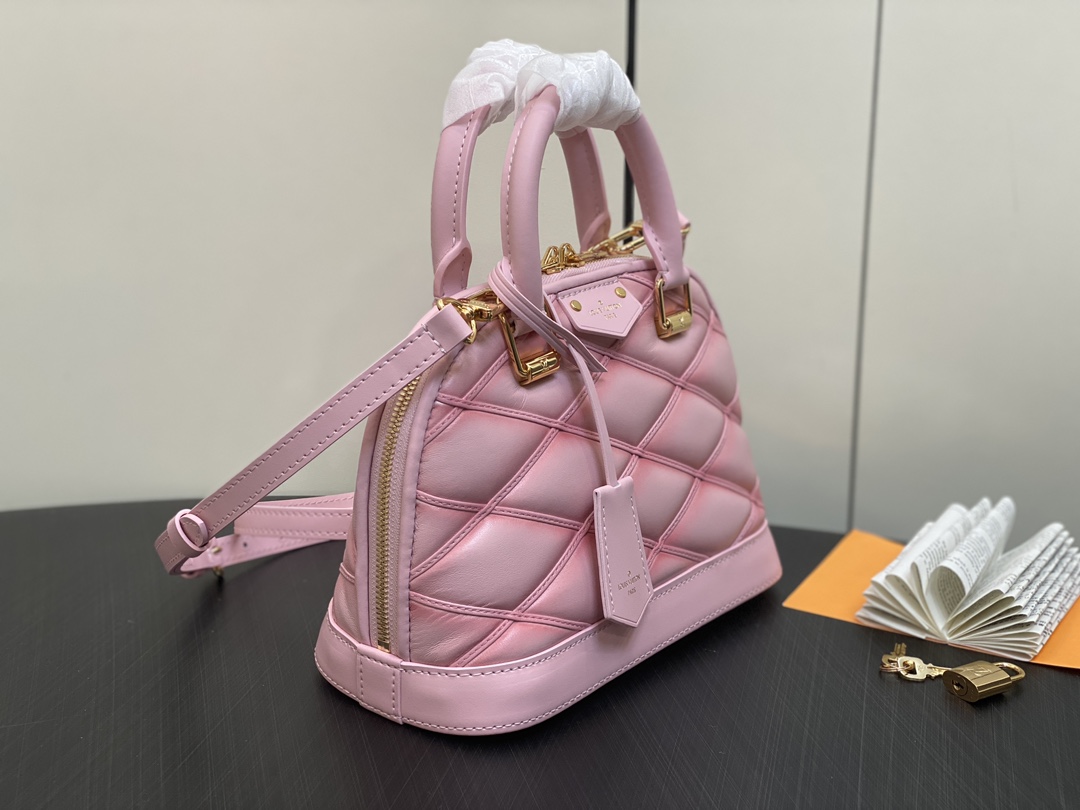 LOUIS VUITTON Alma BB Rosabella Pink