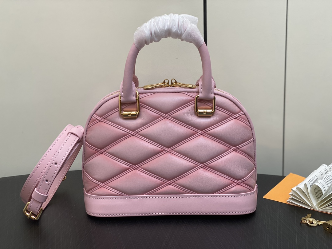 LOUIS VUITTON Alma BB Rosabella Pink