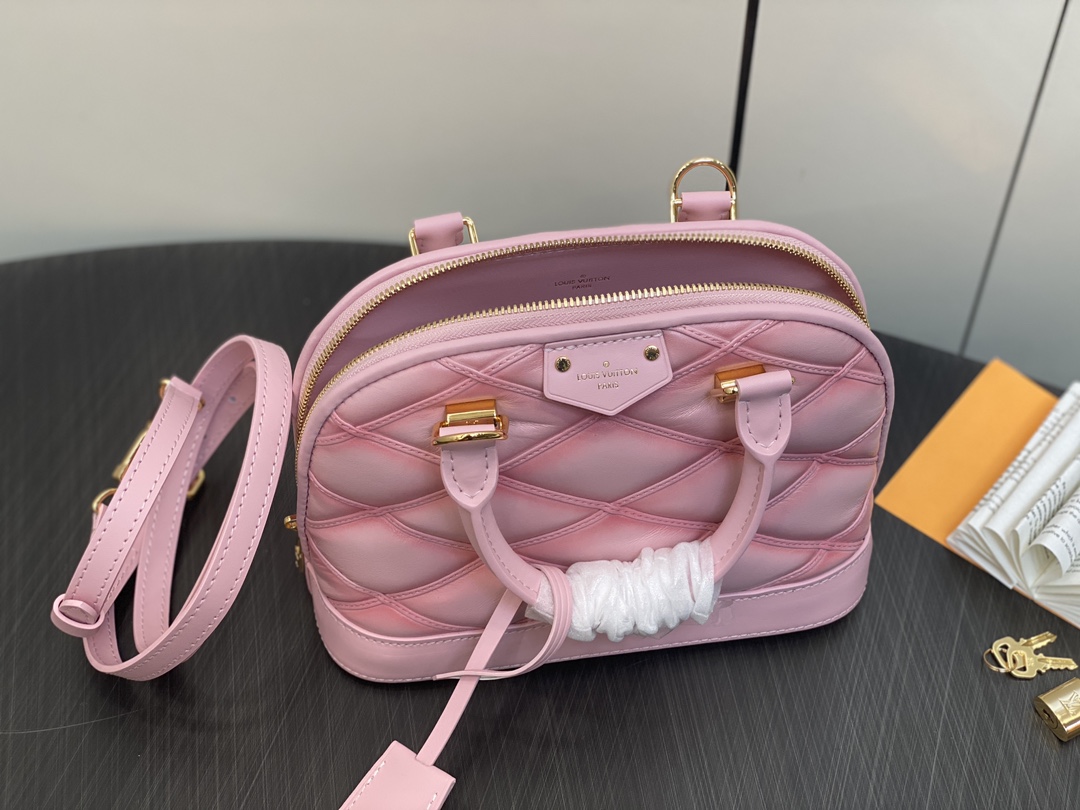 LOUIS VUITTON Alma BB Rosabella Pink