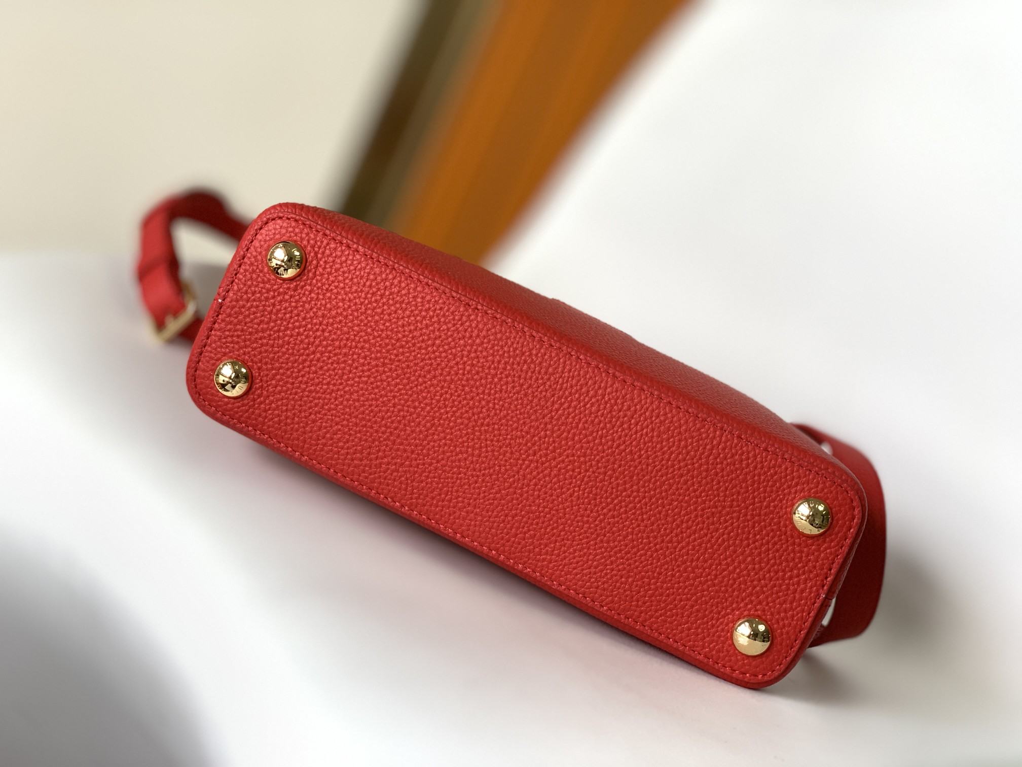 LOUIS VUITTON Capucines BB Scarlet Red 