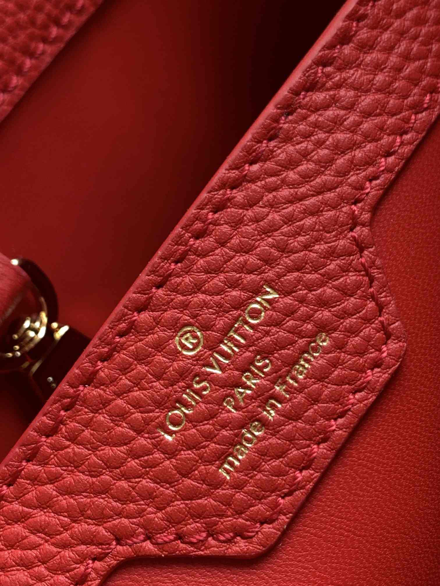 LOUIS VUITTON Capucines BB Scarlet Red 