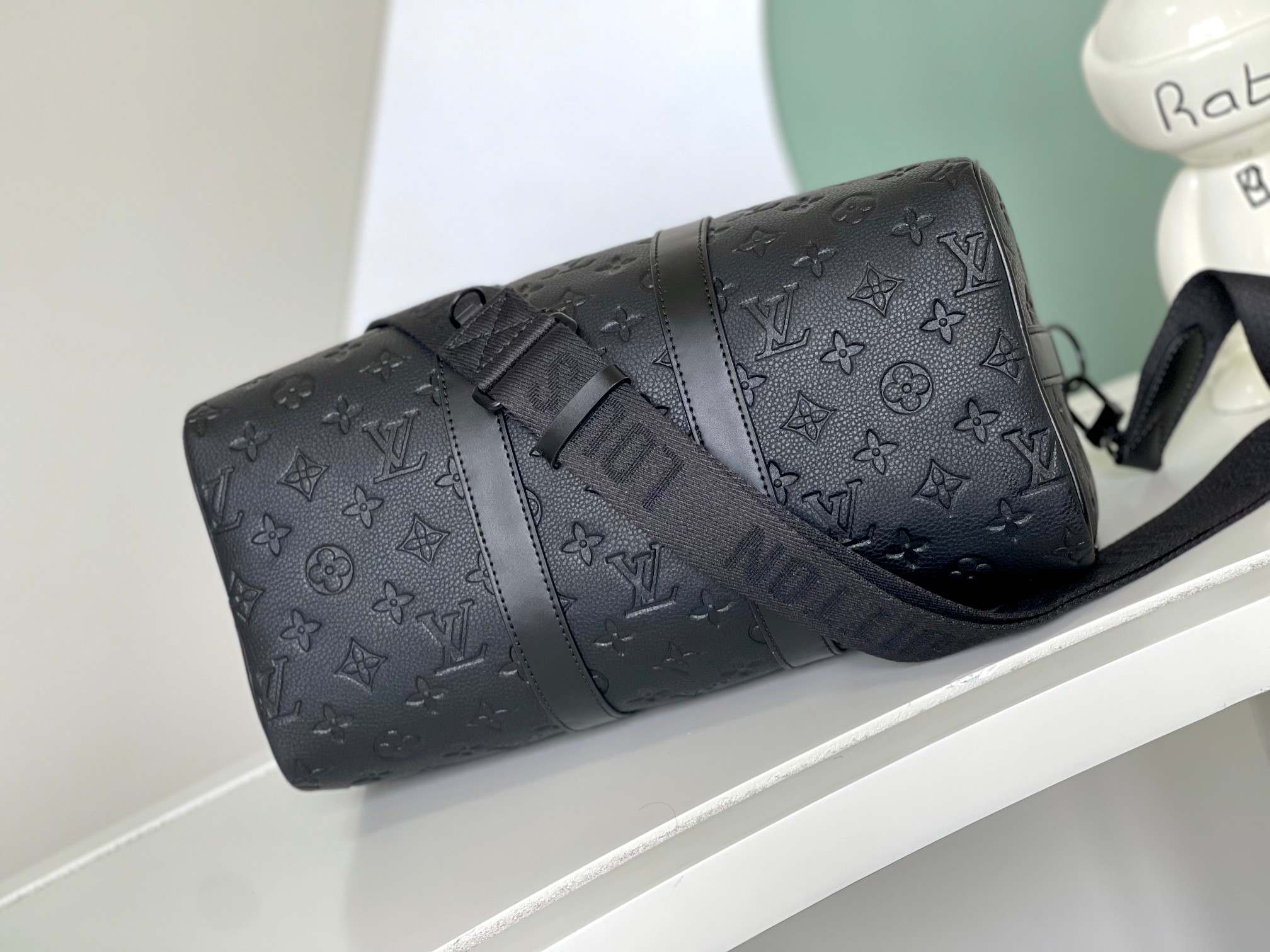 LOUIS VUITTON Keepall Bandoulière 35 Bag  Monogram Eclipse coated canvas