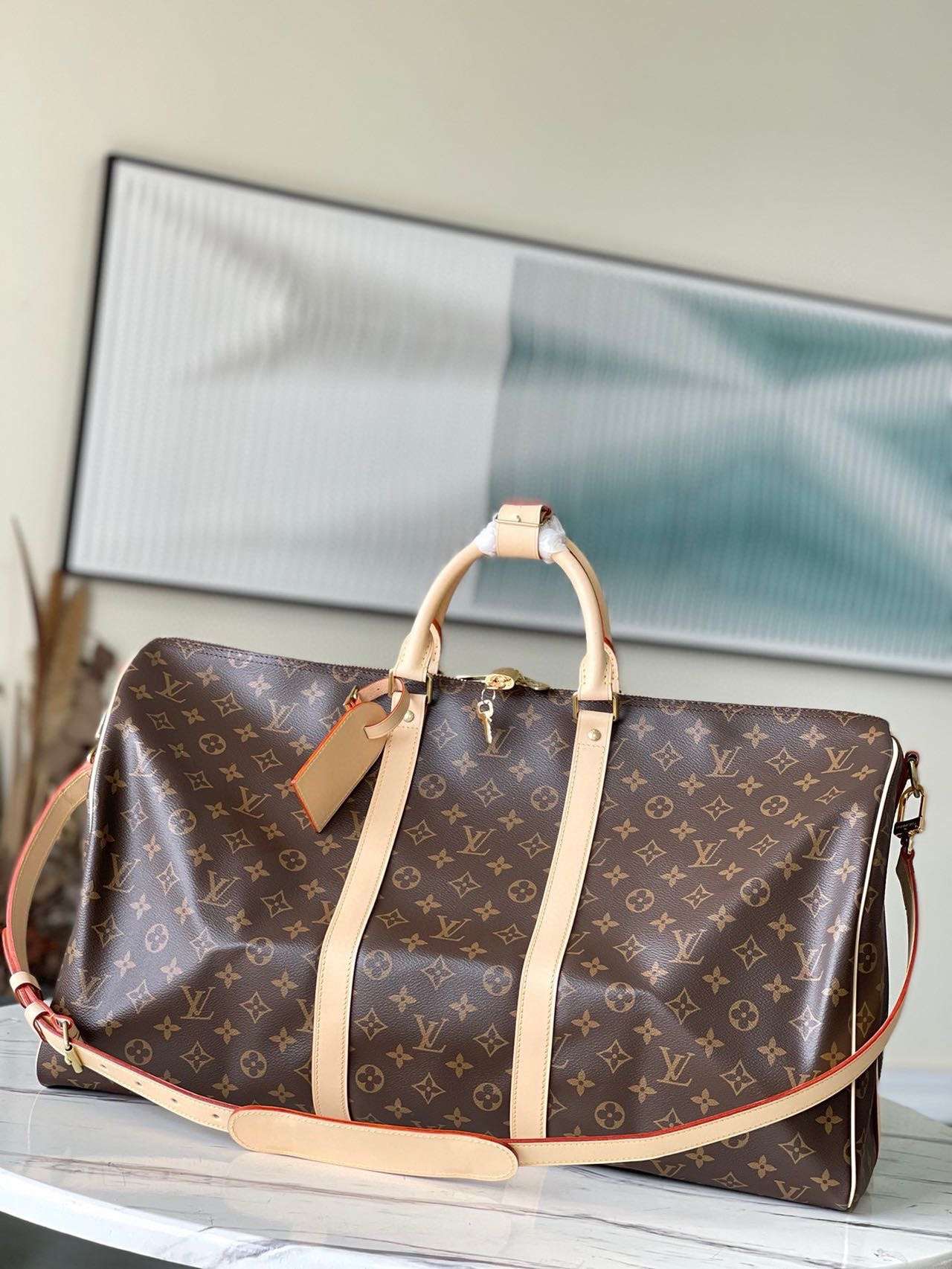 LOUIS VUITTON Keepall Bandoulière 55 Monogram