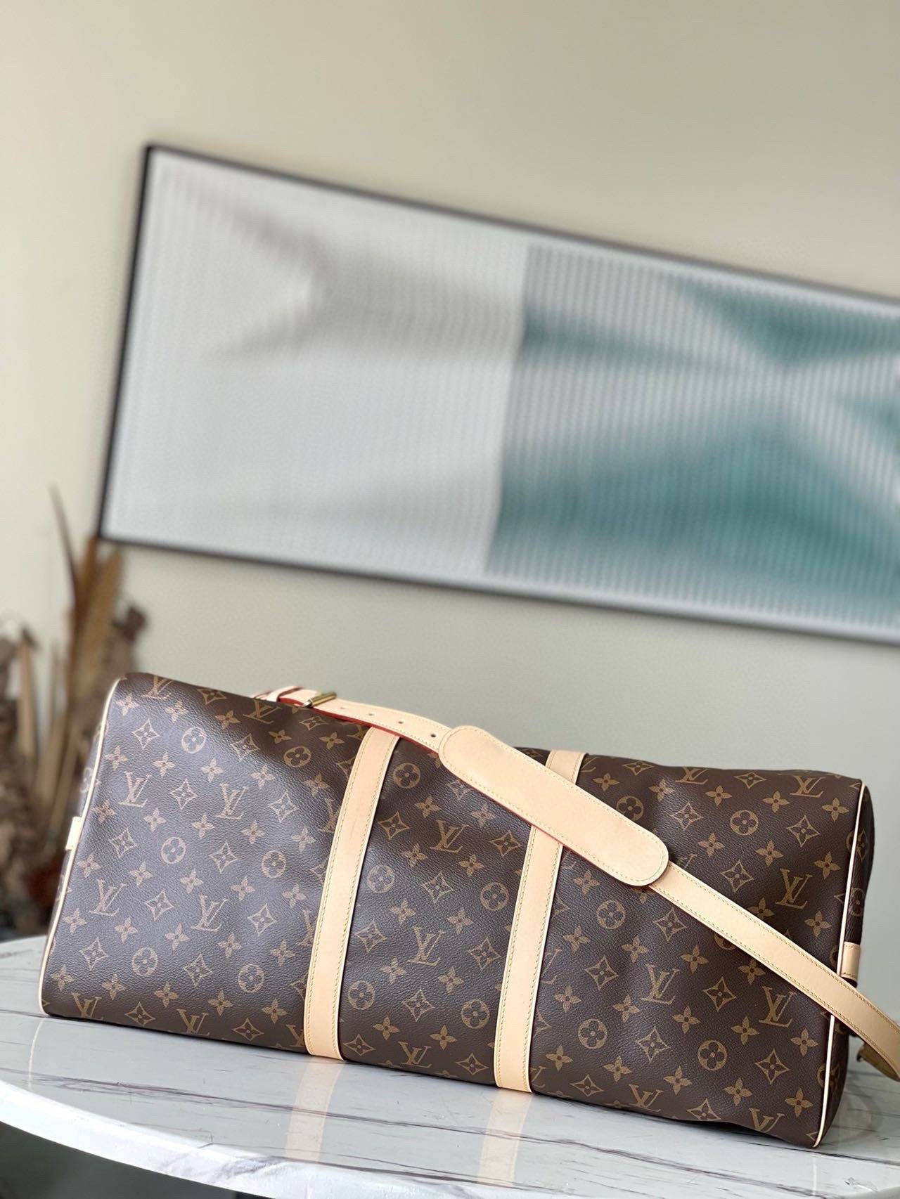 LOUIS VUITTON Keepall Bandoulière 55 Monogram