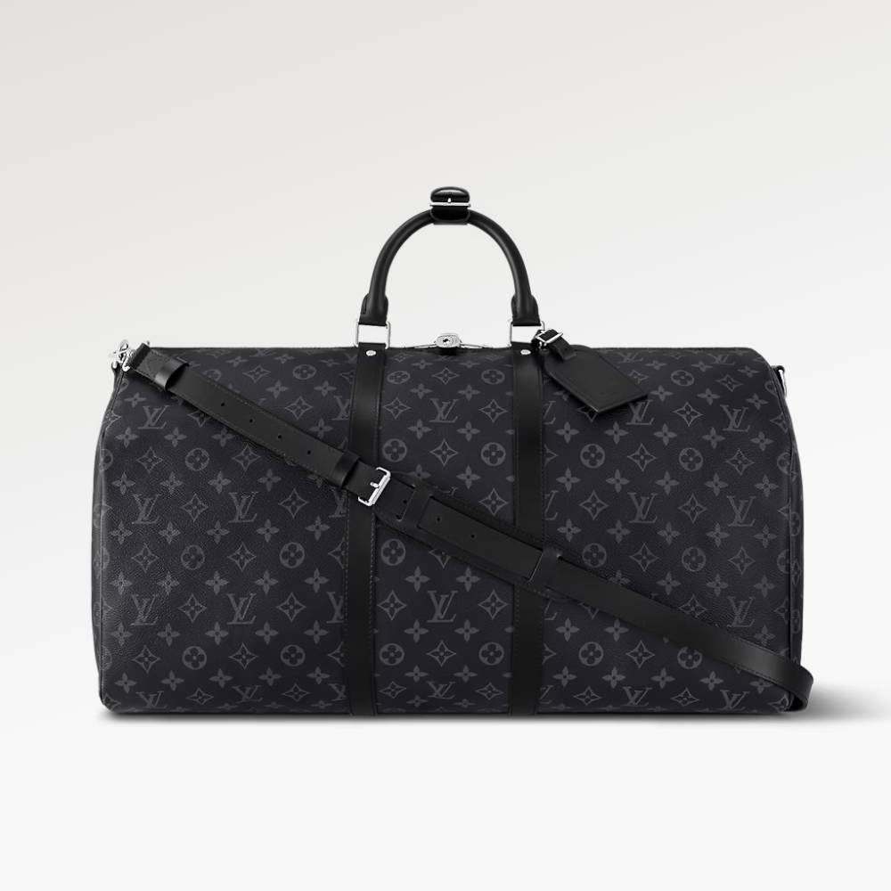 LOUIS VUITTON Keepall Bandoulière 55 Black