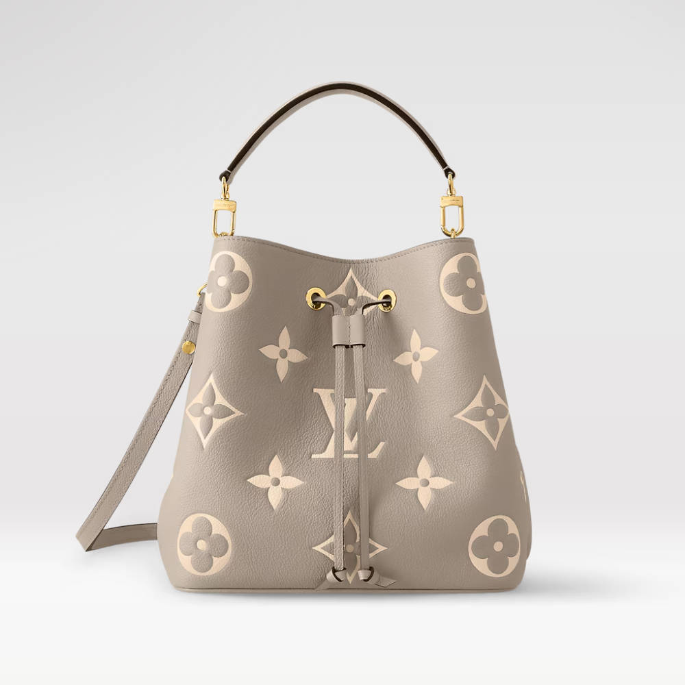 LOUIS VUITTON NéoNoé MM Bucket Bag  Dove Grey/Cream