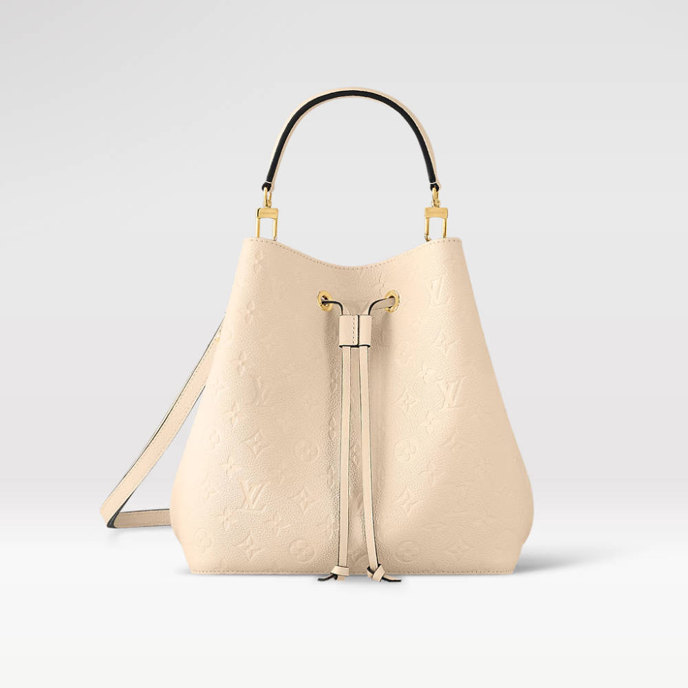 LOUIS VUITTON NéoNoé MM Bucket Bag  Crème Beige